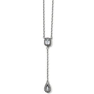 Brighton Twinkle Elite Y Necklace Swarovski Crystal Silverplate